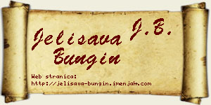 Jelisava Bungin vizit kartica